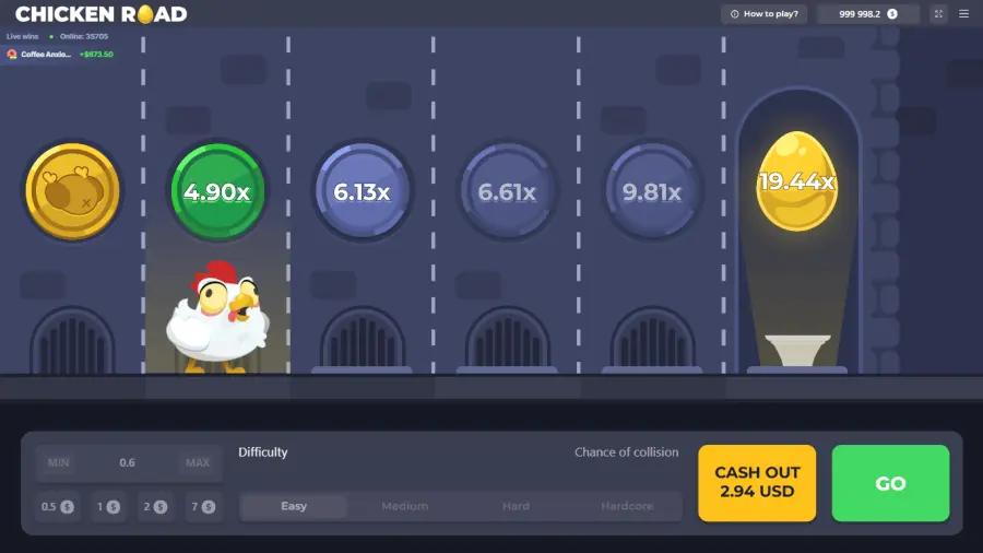 Chicken Road — Hero-Banner auf Casombie Casino