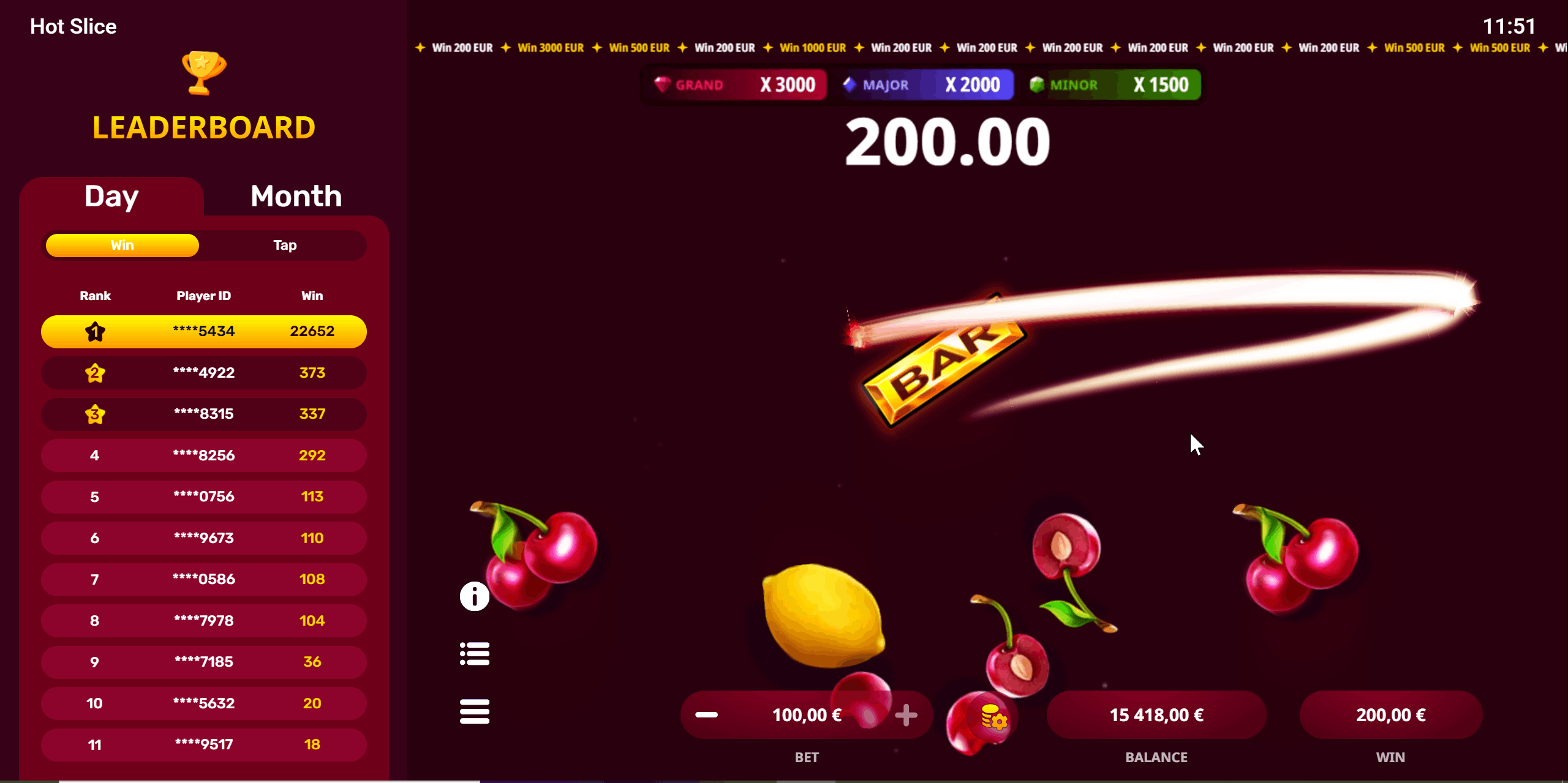 hot slice slot — Hero-Banner auf Casombie Casino