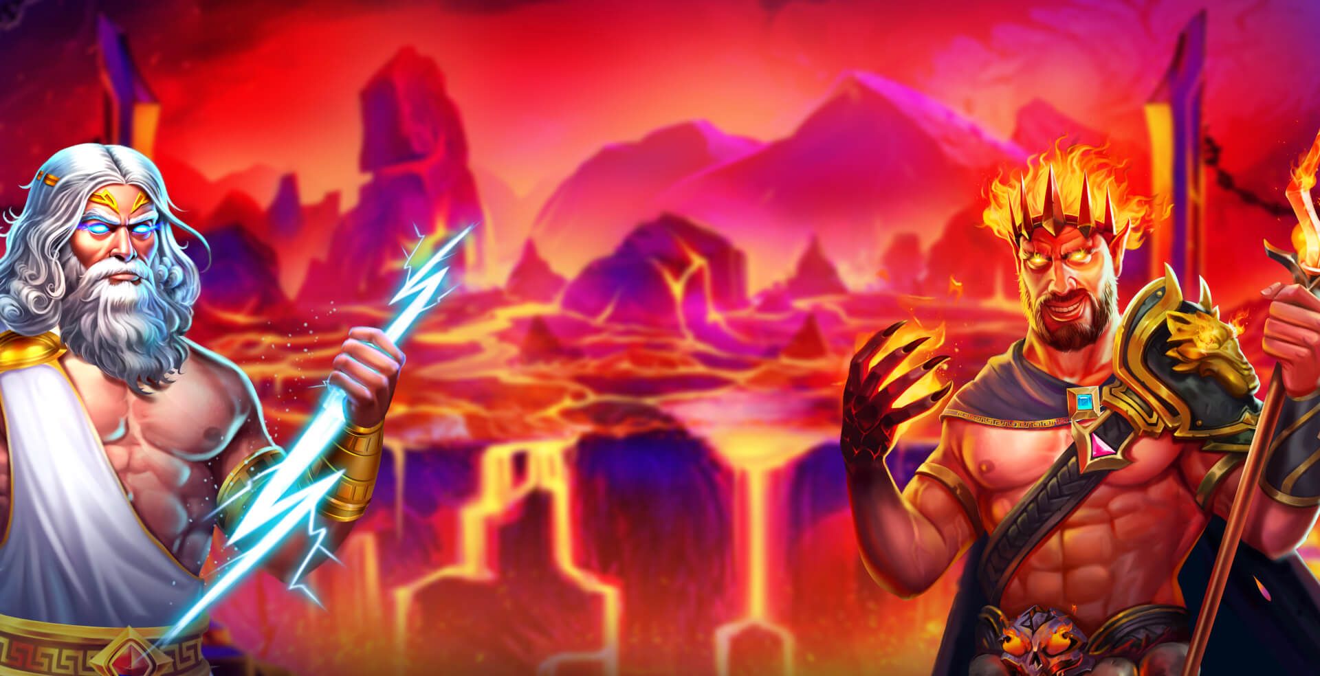 Zeus vs Hades — Hero-Banner auf Casombie Casino